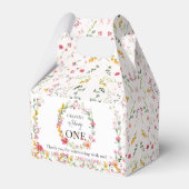 Spring Wildflower Eerste Verjaardagsfeestje Favor  Bedankdoosjes (Achterkant)