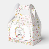 Spring Wildflower Eerste Verjaardagsfeestje Favor  Bedankdoosjes (Voorkant Zijde)