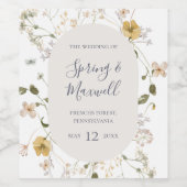 Spring Wildflower | Etiket witte wijn (Enkel label)