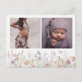 Spring Wildflower Field Baby shower dank u Briefkaart (Voorkant)