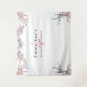 Spring Wildflower Floral Birthday Backdrop Banner Wandkleed (Voorkant)