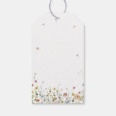 Spring Wildflower Garden Floral Minimalistische br Cadeaulabel (Achterkant)