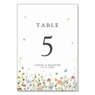 Spring Wildflower Garden Floral Minimalistische br Kaart