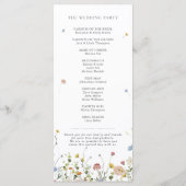 Spring Wildflower Garden Floral Minimalistische br Programma (Achterkant)