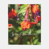 Spring Wildflower Meadow Floral Fleece Blanket Deken (Voorkant)