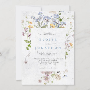  Spring Wildflower Meadow Garden Wedding I Kaart