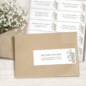  Spring Wildflower Meadow Gast Naam Adres Sticker