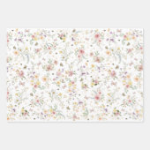 Spring Wildflower Meadow Sprookje Bloementuin Inpakpapier Vel (Voorkant)