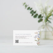 Spring Wildflower Meadow Tuin Bruiloft Details QR Informatiekaartje (Staand voorkant)