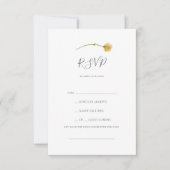 Spring Wildflower | RSVP-kaart voor White Song Req RSVP Kaartje (Voorkant)