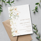 Spring Wildflower Wedding Kaart