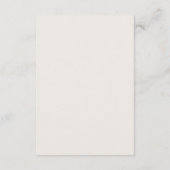 Spring Wildflower | White Details Enclosure Card Informatiekaartje (Achterkant)