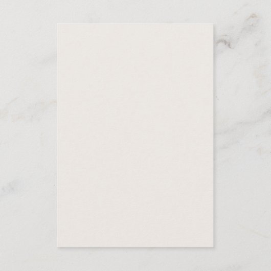 Spring Wildflower | White Details Enclosure Card Informatiekaartje (Achterkant)