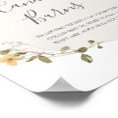 Spring Wildflower White deze kaars brandt bruiloft Poster (Hoek)