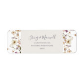 Spring Wildflower | Wit-adreslabel Etiket (Voorkant)