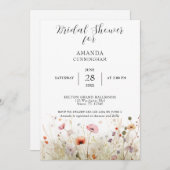 Spring Wildflowers Bruids Douche Uitnodiging (Voorkant / Achterkant)