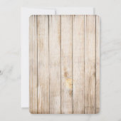 Spring Wildflowers on Wood Wedding Invitation  (Dos)