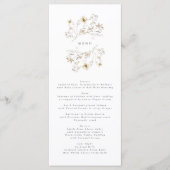 Spring Wreath Wildflower Wedding Menu (Voorkant)