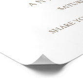 Spring yellow catkins bruiloft welkom poster (Hoek)