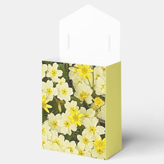 Spring Yellow Primroses Bedankdoosjes (Geopend)