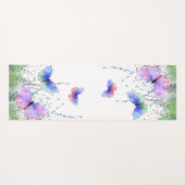 Spring Yoga Mat Colorful Butterflies vliegen (Voorkant (horizontaal))