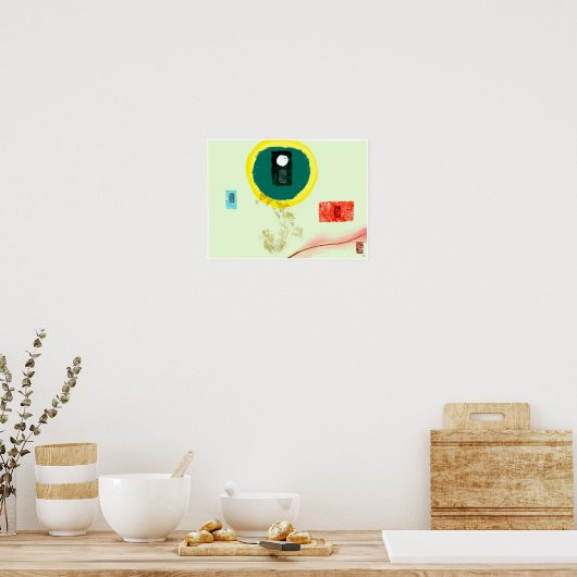 Spring Zen Abstract Expression Poster (Cuisine)
