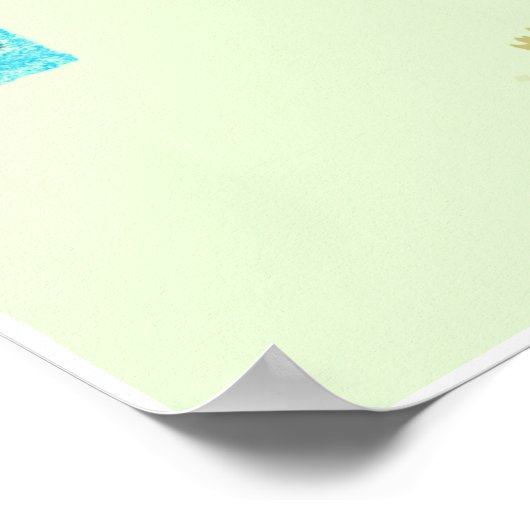 Spring Zen Abstract Expression Poster (Coin)