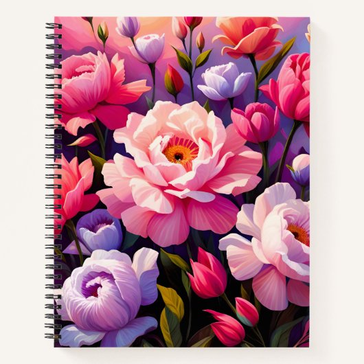 Spring Zen Sunrise Pink Blossom Garden  Notitieboek (Voorkant)