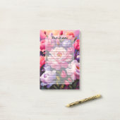 Spring Zen Sunrise Pink Blossom Garden Post-it® Notes (Op bureau)