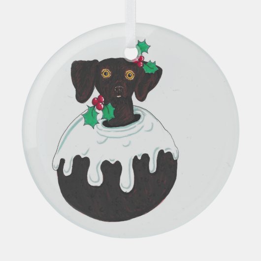 springador christmas pudding tree ornament (Voorkant)