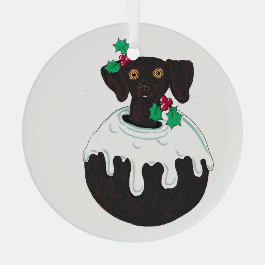 springador christmas pudding tree ornament (Achterkant)