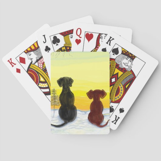 springador winter pokerkaarten (Achterkant)