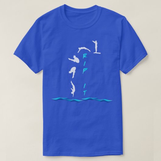 Springboard-duiksport T-shirt (Design voorkant)