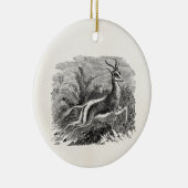 Springbok Antelope Gazelle Persoonlijk Keramisch Ornament (Rechts)