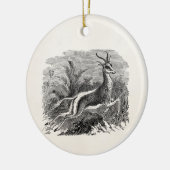 Springbok Antelope Gazelle Persoonlijk Keramisch Ornament (Links)