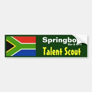 Springbok Bar Talent Scout - Bumpersticker