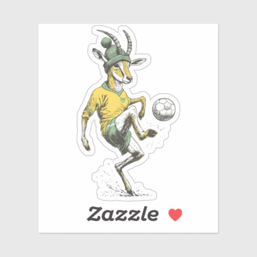 Springbok Star Striker Sticker (Vel)