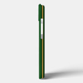 Springbokgroen en gouden snoepjes strepen Hoesje-M Case-Mate iPhone Case (Achterkant / Links)