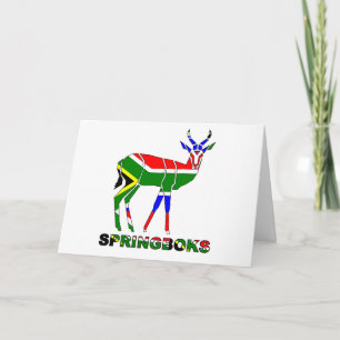Springboks Rugby Birthday Card Kaart