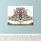 SPRINGBOMEN CANVAS AFDRUK (Insitu (Houten vloer))