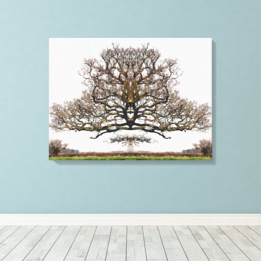 SPRINGBOMEN CANVAS AFDRUK (Insitu (Houten vloer))