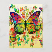 SPRINGBUTTERFLIES COLORFUL NATUUR BRIEFKAART (Voorkant)