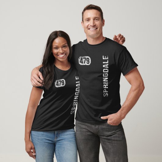 Springdale Arkansas 479 Area Code  Retro T-shirt (Unisex)