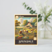 Springdale, Arkansas | Carte postale Vintage (Debout devant)