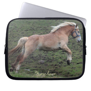 Springen Belgische Paardenliefhebber's Laptop Slee Laptop Sleeve