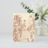 springen briefkaart (Staand voorkant)