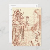 springen briefkaart (Voorkant / Achterkant)