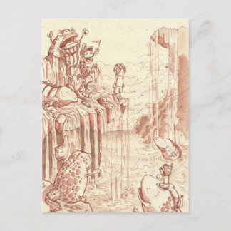springen briefkaart