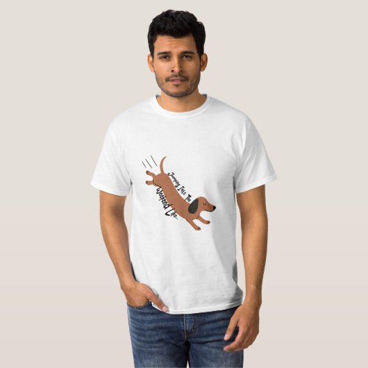 Springen in het weekend - Speels ontwerp T-shirt (Voorkant volledig)