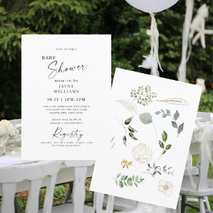 Springen naar de Scene Baby shower Invitation Kaart